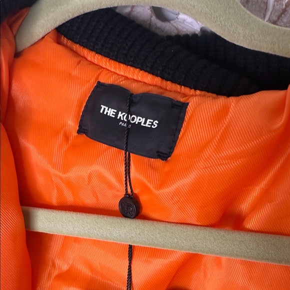 The Kooples Deep Red Burgundy Men’s Bomber Jacket sz M - Picture 3 of 16